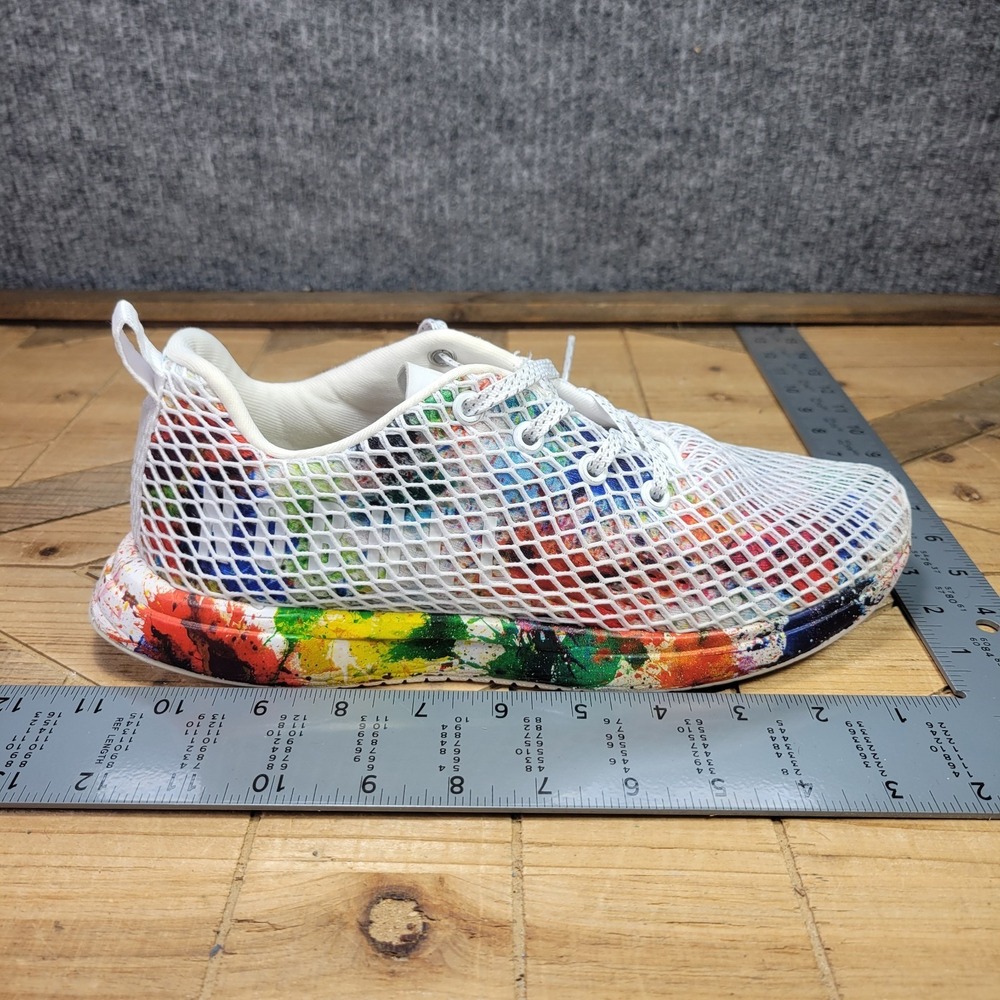 NOBULL All Pride Mesh Runner Athletic Shoes Mens 8 / Womens 9.5 Rainbow Splatter - Picture 12 of 13
